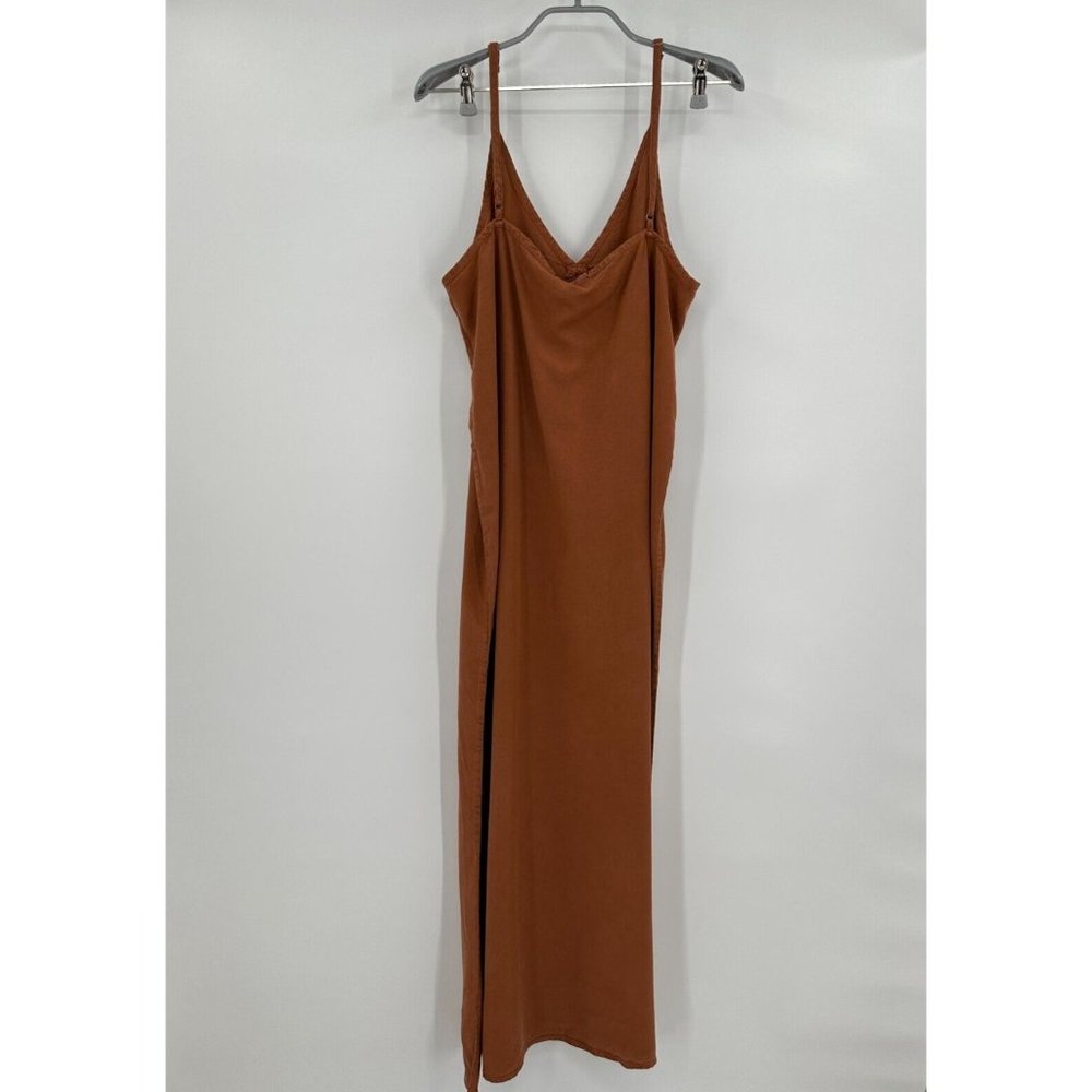Quince Terracotta Orange Vintage Wash Tencel Maxi Slip Dress sz S Small Lyocell - Picture 2 of 4
